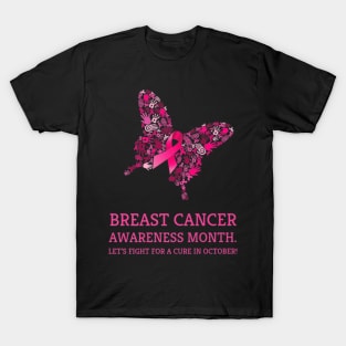 Breast Cancer Butterfly T-Shirt